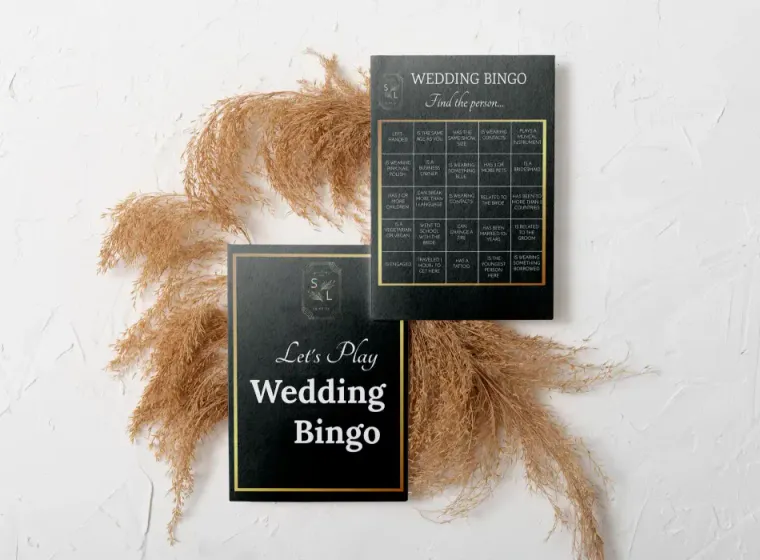 Bingo für die Hochzeitszeitung